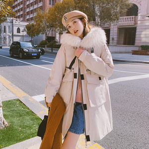 【新款】255-2255-P225控328 内胆兔毛工装派克服衣外套女图片