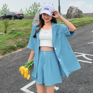 【现货】 露背西装短裤套装女 255-2150-P110控158图片