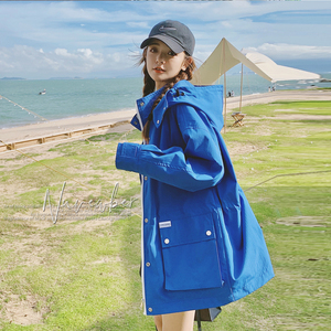 【现货】2022秋装新款克莱茵蓝工装风衣255-2226-P145控198图片