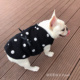 保暖加绒加厚小香风波点马甲背心 狗狗秋冬装 法斗 宠物衣服 新款