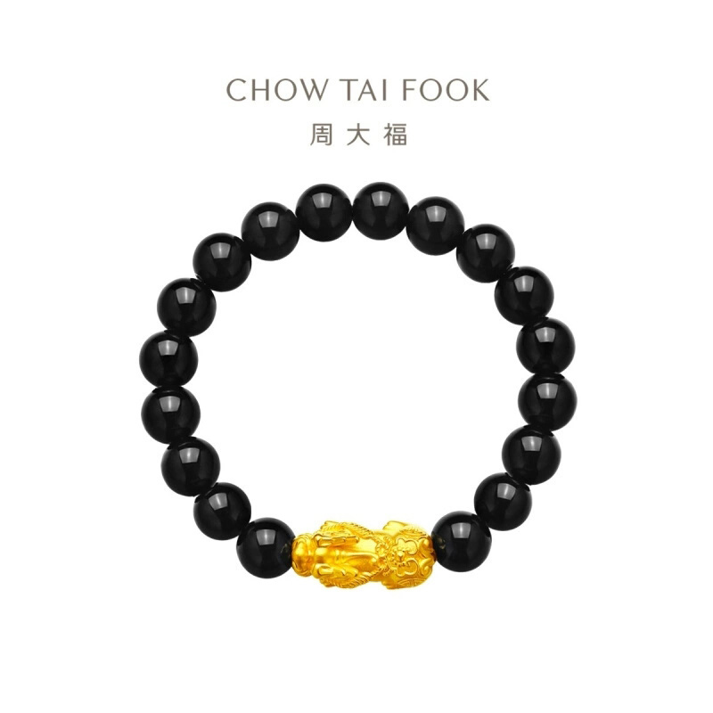 周大福吉祥貔貅手串足金