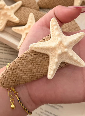可爱简约风编织海星边夹