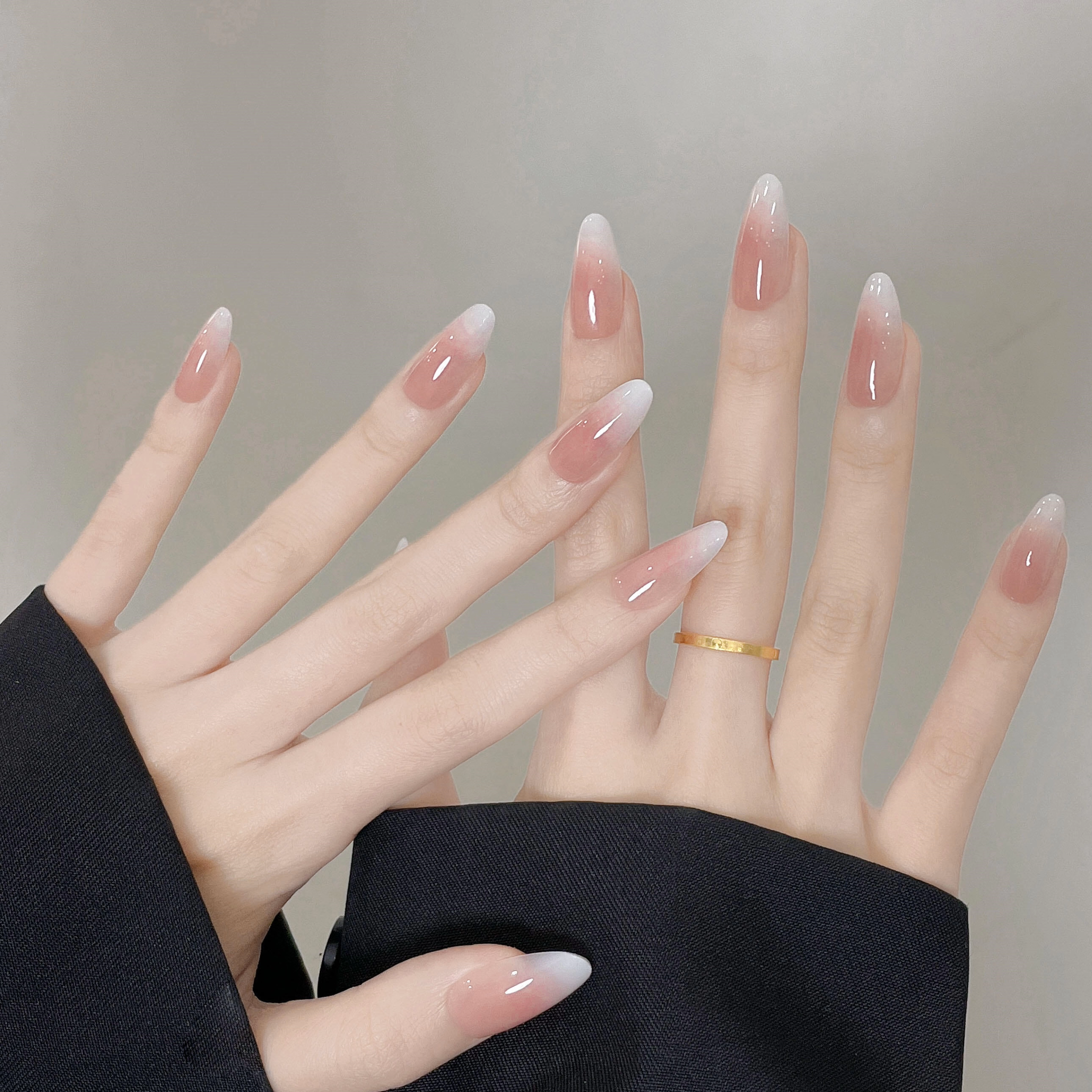 秋冬季裸色渐变美甲穿戴甲2025新款高级感纯欲显白光疗美甲贴片,彩妆/香水/美妆工具,穿戴甲/甲片,淘宝优惠券,粉丝福利购,淘宝优惠卷