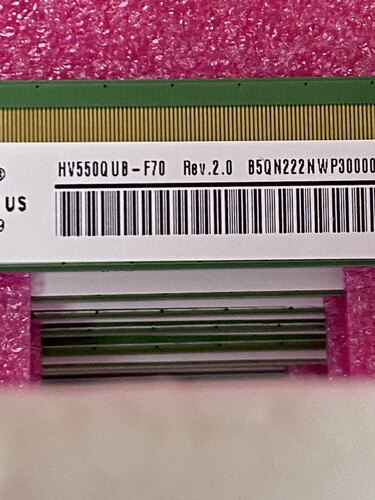 HV550QUB-F70/HV550QUB-F84/HV550QUB-F12/HV550QUB-V10原厂屏幕