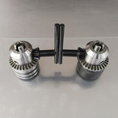 电钻夹头手电钻配件台钻b16刻字磨头jt0自紧三爪夹子钥匙钻夹头