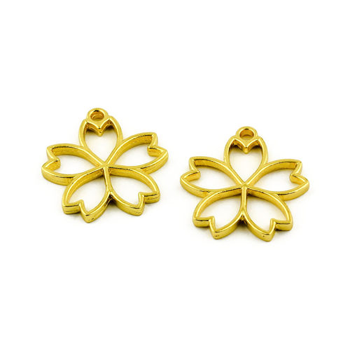 diy手工配件UV滴胶边框樱花镂空金属框模具吊坠