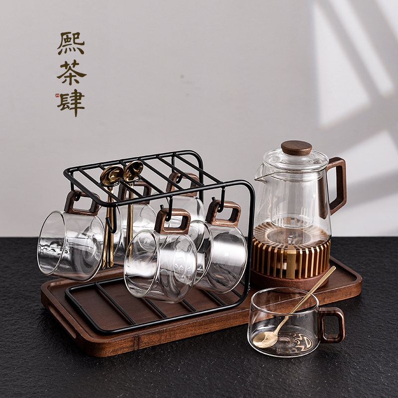 高档精致玻璃咖啡杯套装