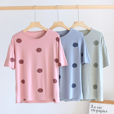 女夏短袖上衣单件套头