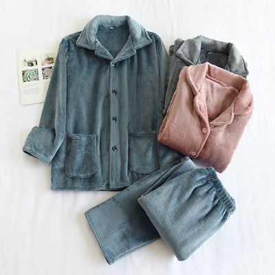 特厚独家定制男女法兰绒家居服