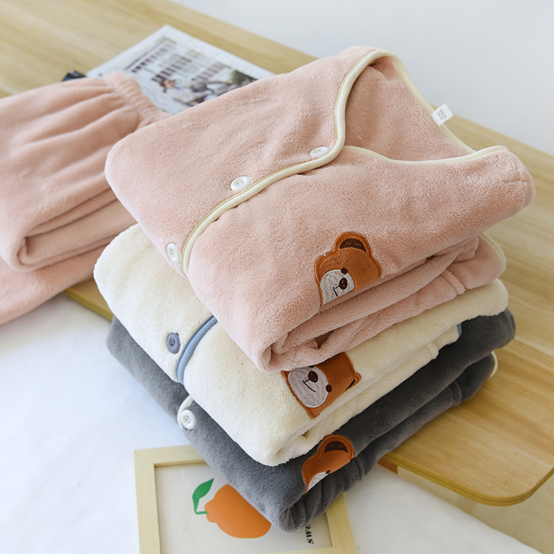 情侣睡衣女士秋冬季新款