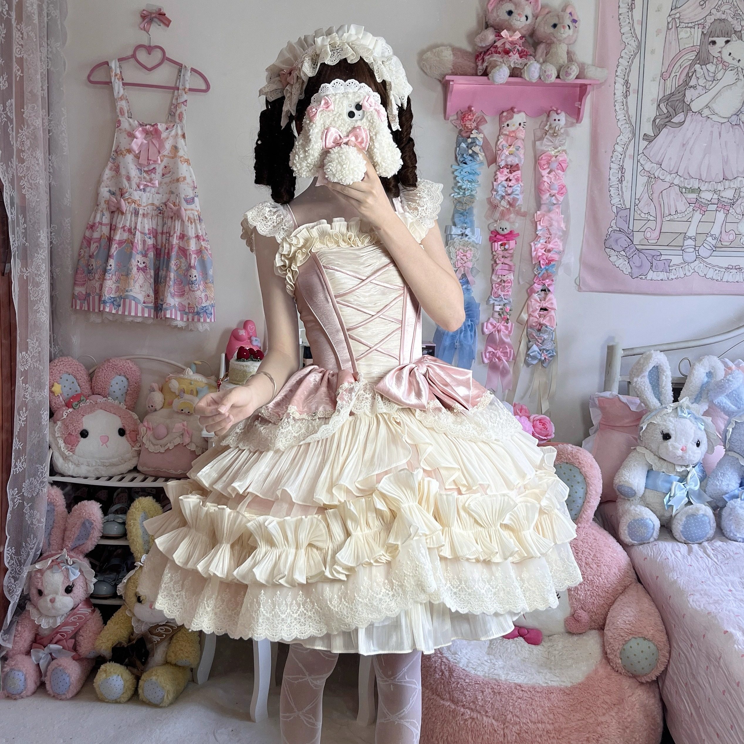 【暮雨织梦】二团尾款 暮雨手作 Lolita原创设计芭蕾风甜美连衣裙,模玩/动漫/周边/娃圈三坑/桌游,lolita洛丽塔连衣裙,淘宝优惠券,粉丝福利购,淘宝优惠卷