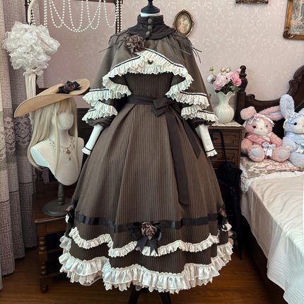 【现货掉落】伦敦晚信  暮雨手作 lolita洋装cla衬衫鱼尾裙 春秋