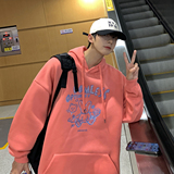 @港风字母连帽卫衣东东秋冬季男外套情侣装打底衫W3008-P45控68，男装卫衣，星座216(原A116)