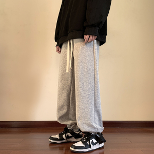 铜扣织带脚口开叉高品质包边直筒抽绳卫裤休闲裤DYK001-P55控78图片