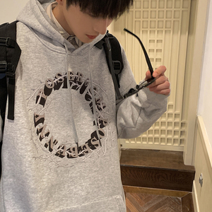 @港风 连帽卫衣东东秋冬男外套情侣潮暗黑打底衫W3024-P45控68图片