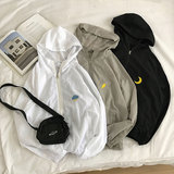 @港风平铺防晒衣服薄款夹克宽松大码连帽开衫外套JK15-特P35控48，男装夹克，星座216(原A116)