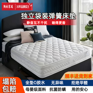 静音防干扰独立袋装弹簧床垫五星级酒店同款乳胶家用卧室护脊床垫