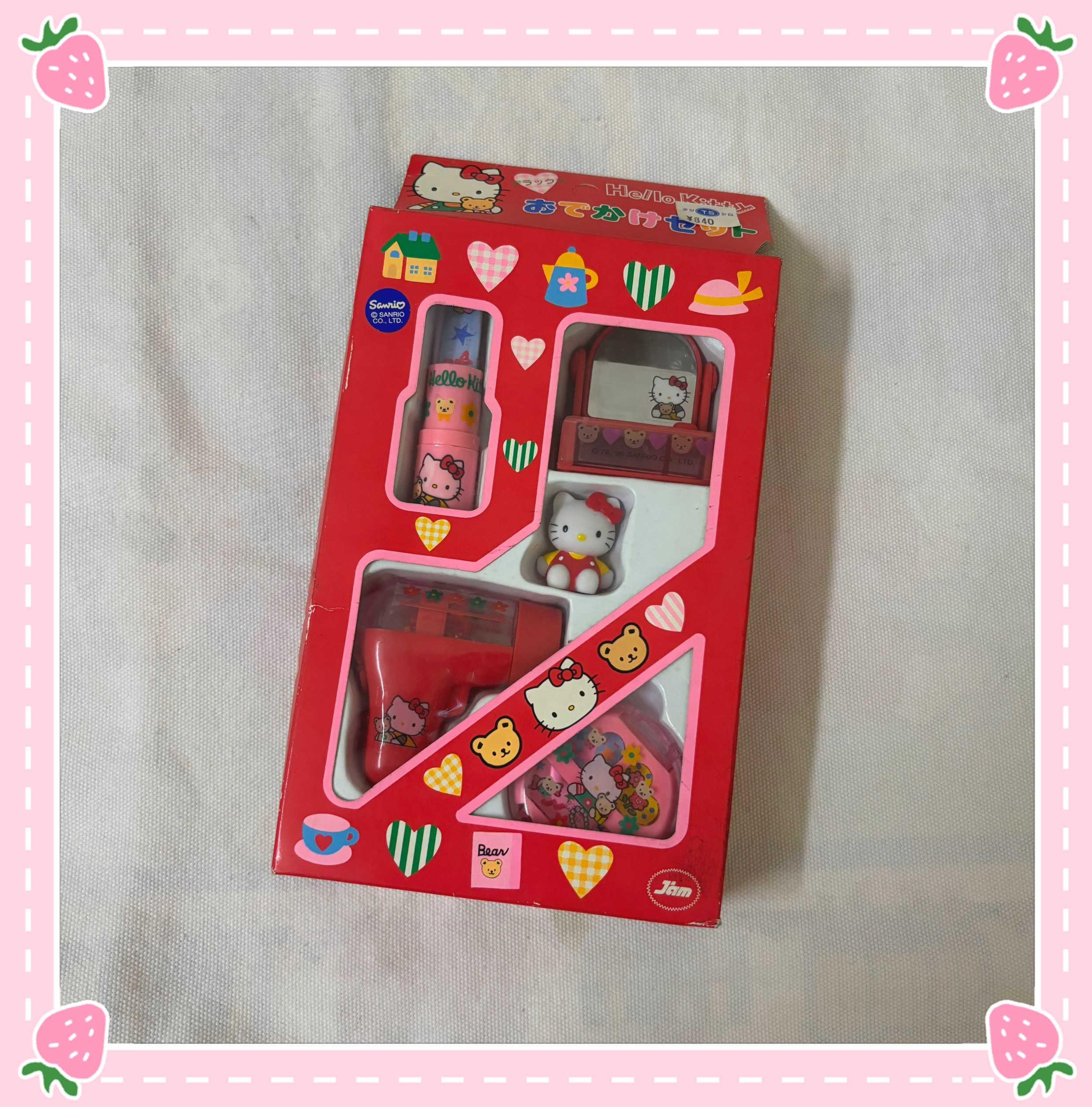 【小衣橱杂货铺】日本带回中古绝版hello kitty化妆玩具1997年
