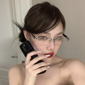 2026春夏防蓝光无框切边女金属重工艺素颜眼镜Y2K复古辣妹欧美风