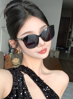 复古欧美辣妹轻奢风连排墨镜女潮