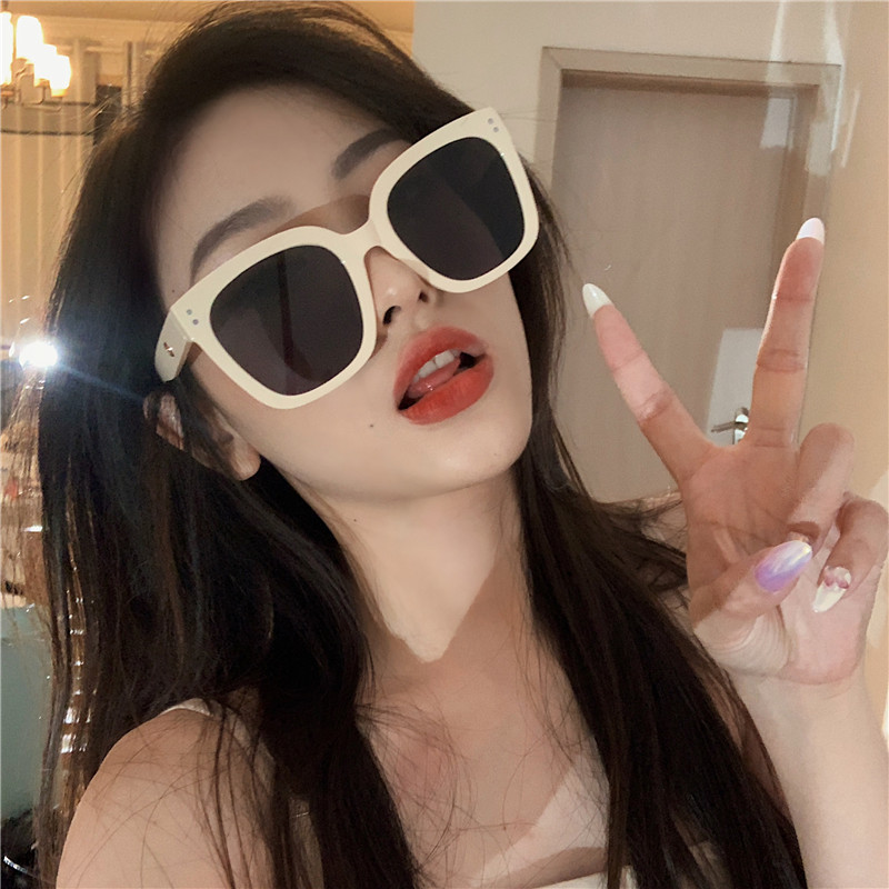 Jennie同款大框方形偏光墨镜女潮