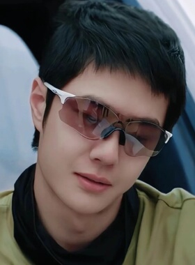 骑行登山半框变色防风沙墨镜