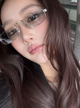 复古银框浅灰小脸显瘦太阳镜