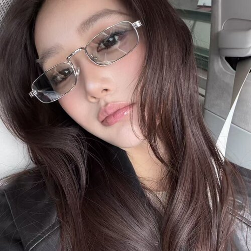 复古银框浅灰小脸显瘦太阳镜