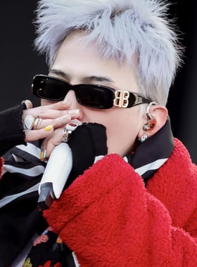 权志龙同款墨镜黑金老钱港风复古