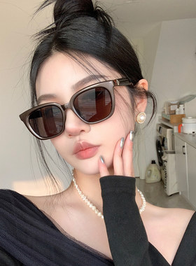 男女百搭欧美辣妹复古高级感墨镜