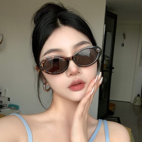 2025新款gm墨镜复古豹纹茶