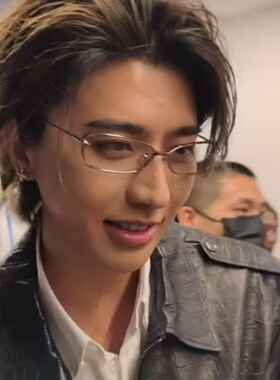 蔡徐坤同款老钱风猫眼防晒墨镜男