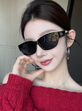 复古黑色经典百搭墨镜可配近视女