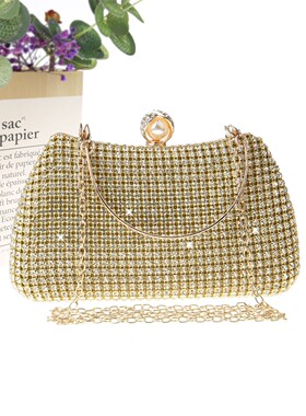 水钻包包手提高级感晚宴包2024新款礼服旗袍搭配的包包妈妈婚宴包