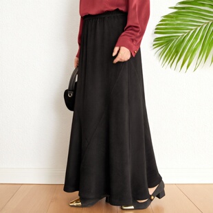 美丽客栈高端大码半身裙女胖mm高腰显瘦a字裙梨型身材遮胯鱼尾裙
