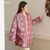 胖mm显瘦不臃肿200斤高级感时尚 美丽客栈高端棉服女冬季 大码 棉衣