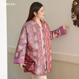 棉衣 胖mm显瘦不臃肿200斤高级感时尚 美丽客栈高端棉服女冬季 大码
