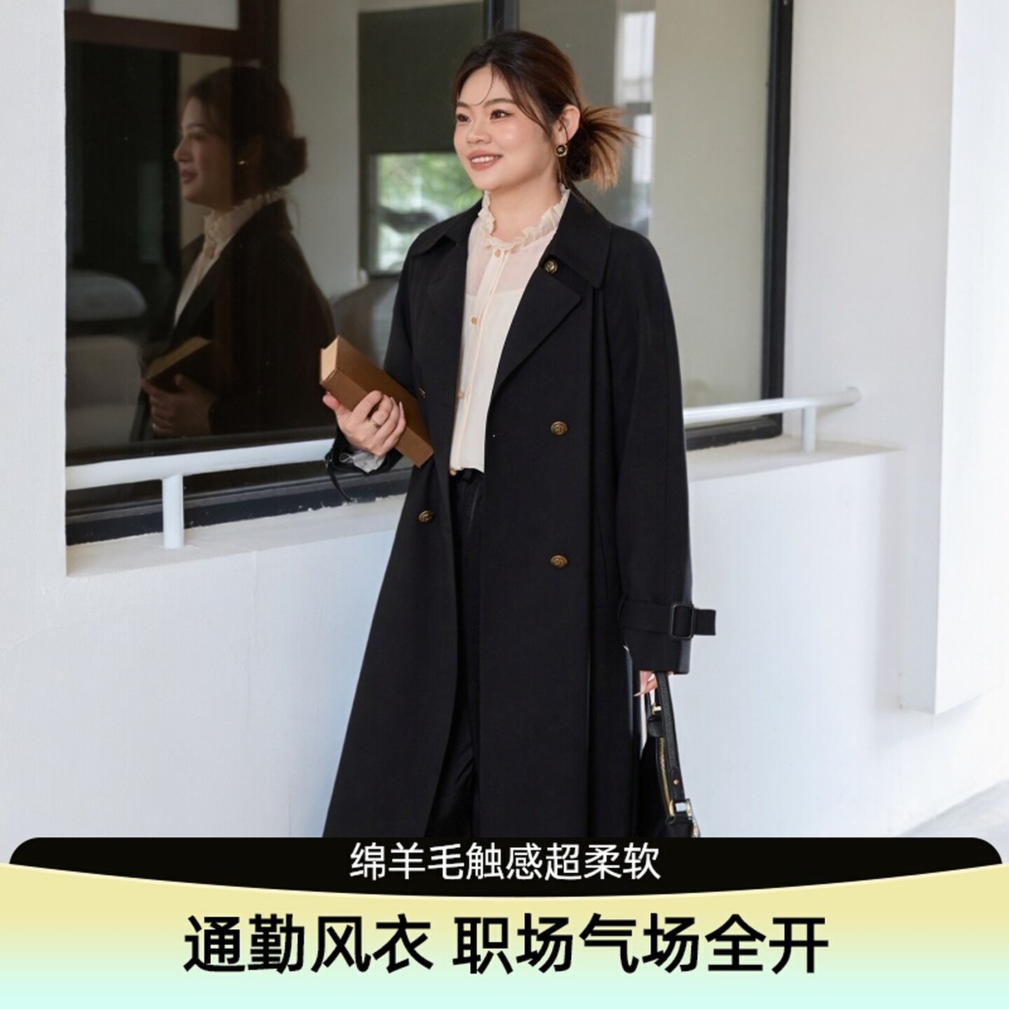 美丽客栈翻领宽松显瘦外套图片