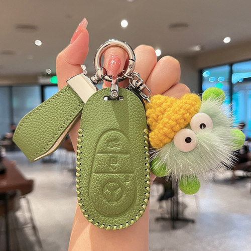 奔驰c260l钥匙套包壳扣超纤皮