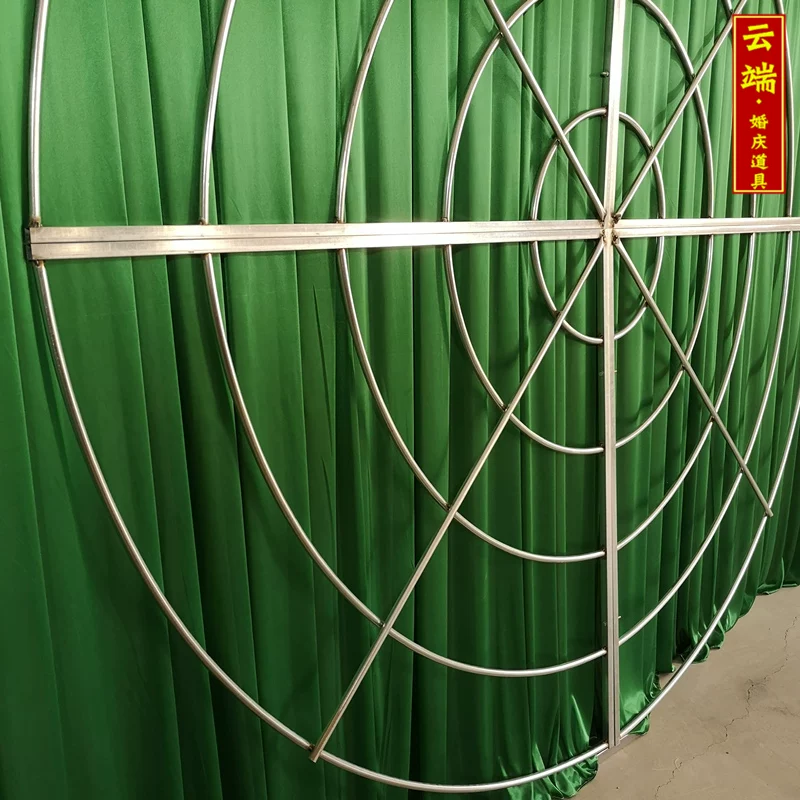 Ceiling ring rack iron galvanized five-layer ring wire curtain rack Ferris wheel ceiling gauze decorative rack wedding props