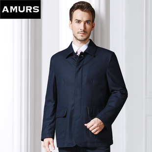 Loro 棉服 piana150支纱羊毛桑蚕丝棉衣外套男意大利进口面料冬季