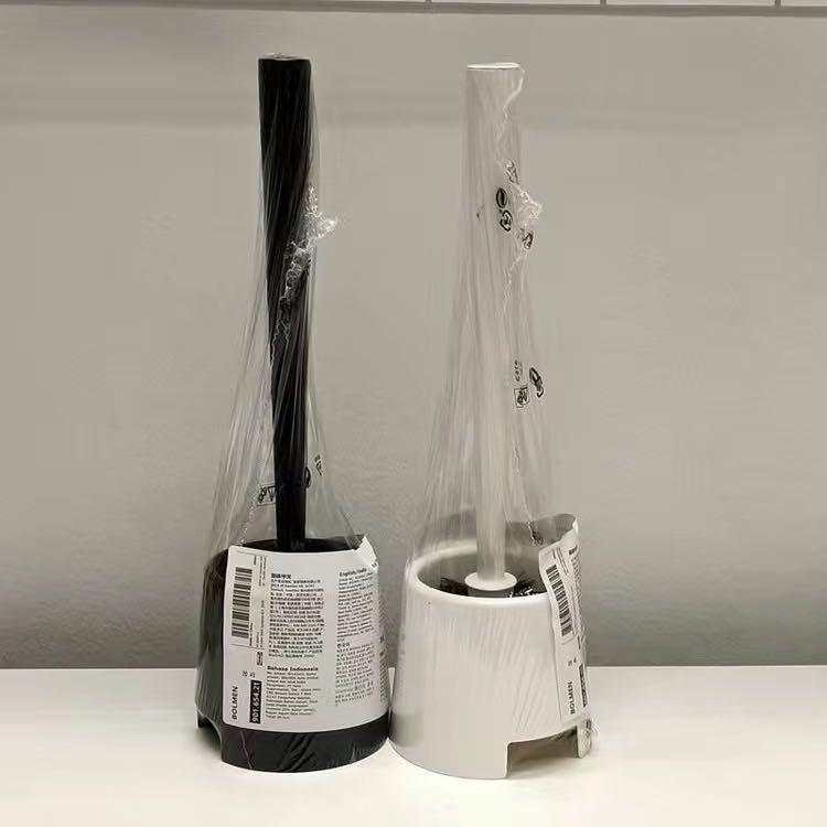 新品宜家厕所用刷和刷盒马桶刷白色黑色刷子卫生间马桶刷套装包邮
