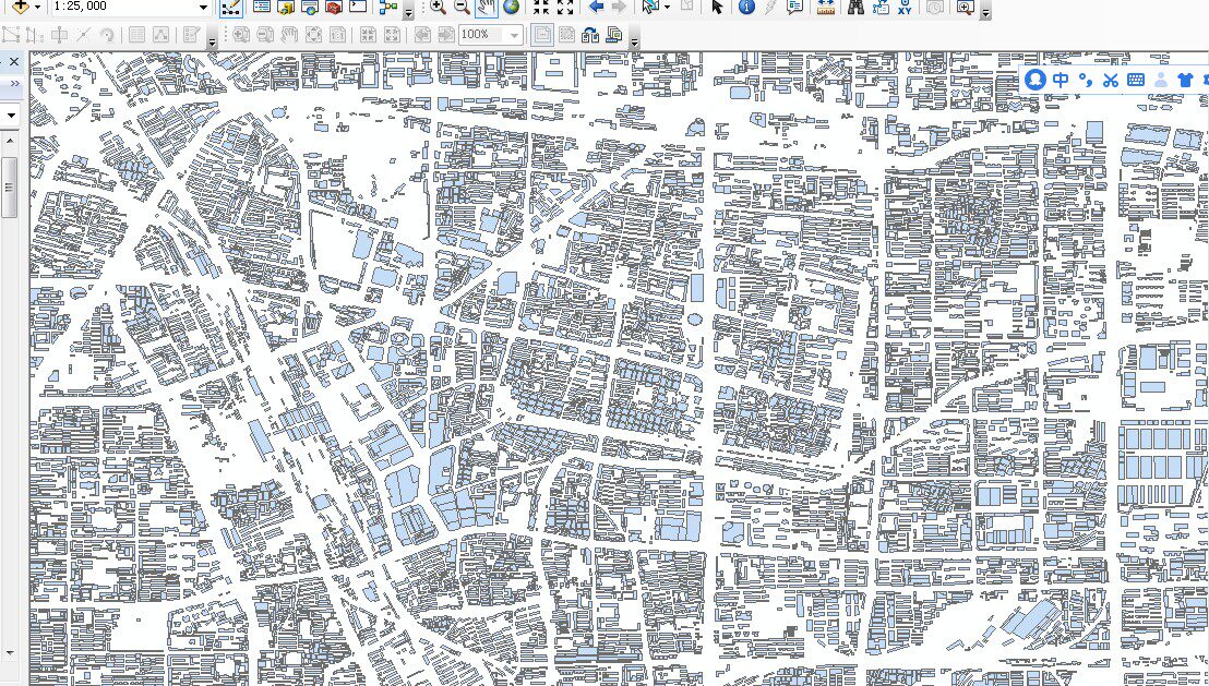 苏州厦门杭州上海郑州西安昆明重庆城市平面建筑轮廓shp矢量数据