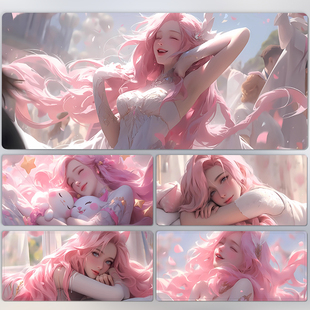 萨勒芬妮鼠标垫英雄联盟LOL星籁歌姬男生加厚电竞游戏滑鼠桌垫子