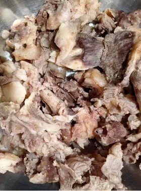 肉筋/筋头巴脑  隆铭牛国产纯血和牛碎肉烧烤边角料雪花谷饲原切