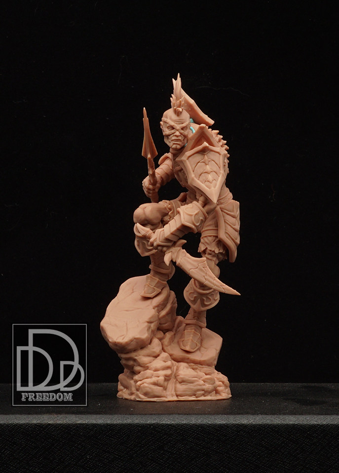 freedom3d工作室微缩模型魔兽亡灵盗贼 血牙75mm 90mm 3d打印现货