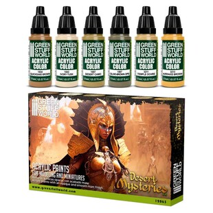 GreenStuffWorld GSW 套漆 -沙漠之谜 水性漆丙烯笔涂 战锤/人像/