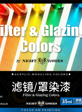 夜店漆NightWorks NFL 滤镜漆  水性丙烯 笔涂漆 35ml