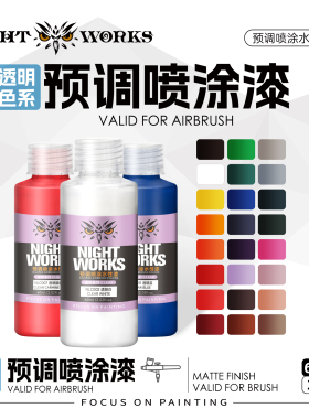夜店漆NightWorks NLC 透明漆60ml消光 不堵笔/不积漆
