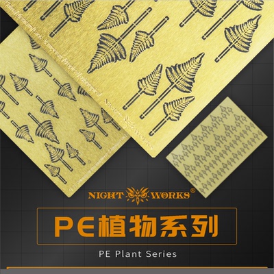 NightWorks 1/48/35/24 圆盖阴石蕨 PE蚀刻片 蕨类